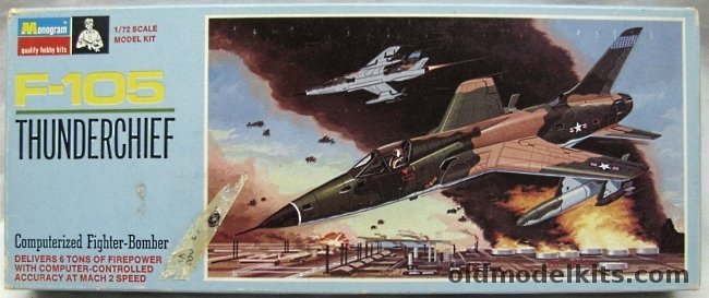 Monogram 1/72 Republic F-105D Thunderchief - Blue Box Issue, PA149-100 plastic model kit